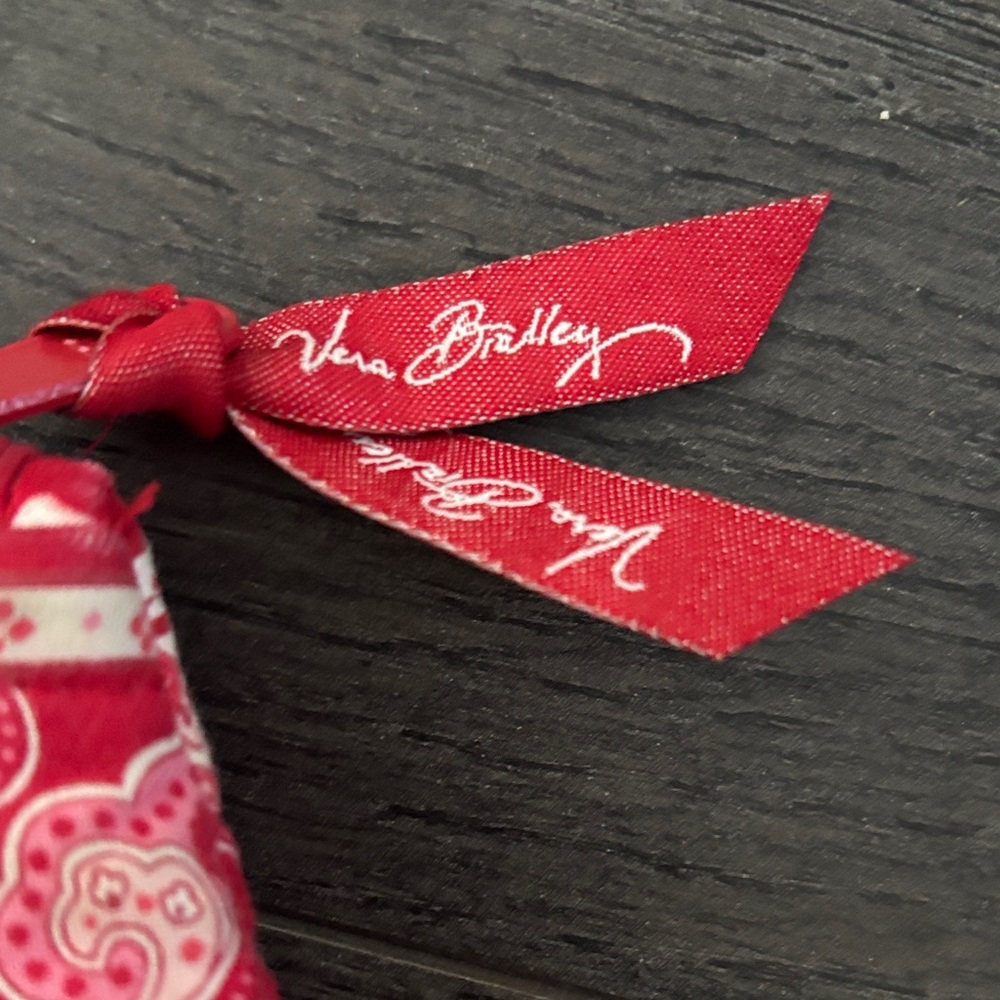 Vera Bradley Red and White Floral Shoulder Bag - Picture 3 of 5